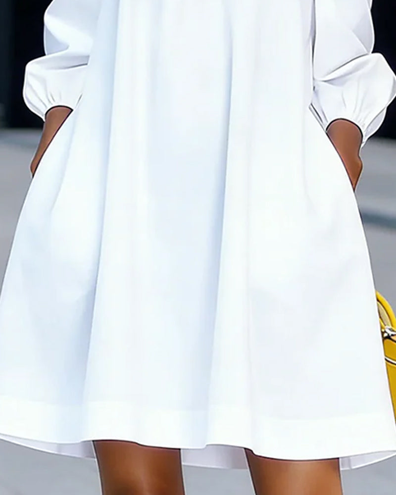 Aurélia | Elegante Abito Floreale con Scollo Bardot