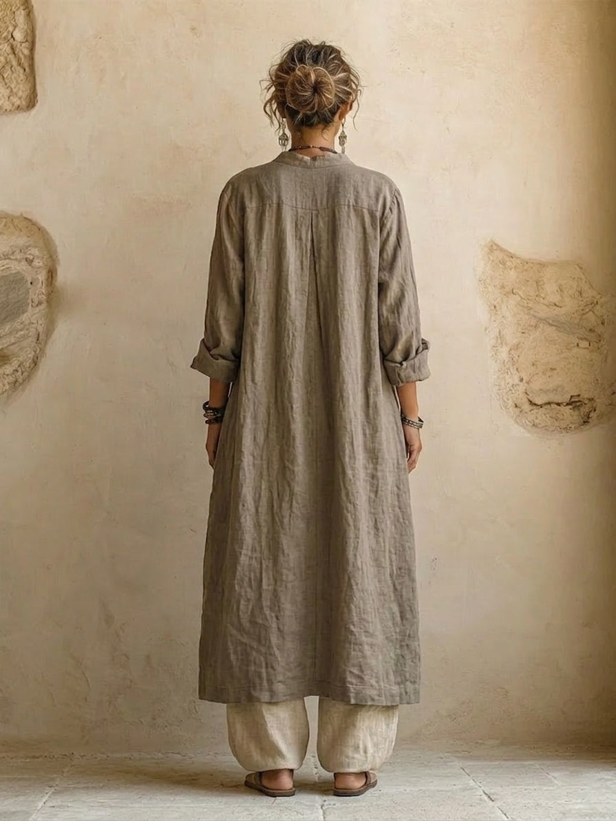 Aurora | Elegante Set in Lino da Donna in Tre Pezzi