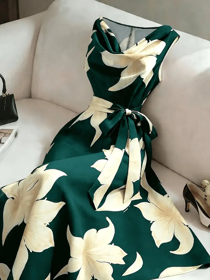 Giulia | Elegante Abito Floreale Senza Maniche