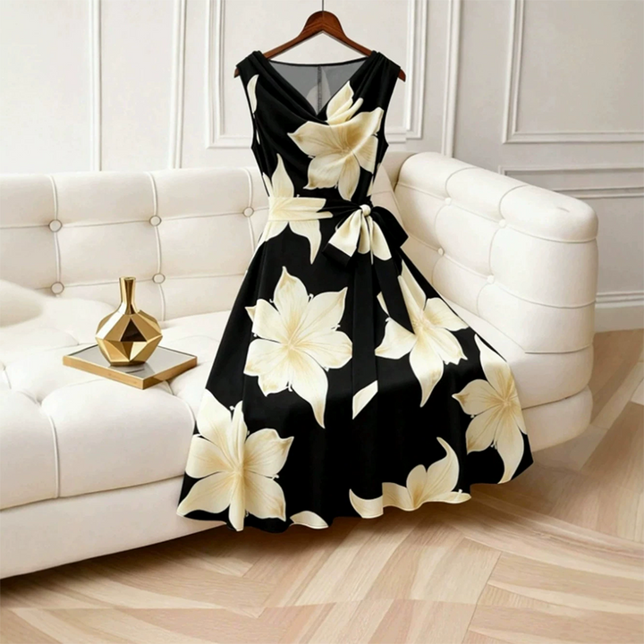 Giulia | Elegante Abito Floreale Senza Maniche